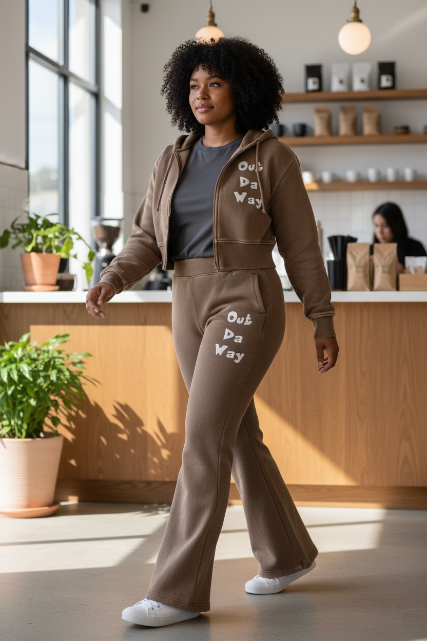 O.D.W Cropped Fleece Hoodie