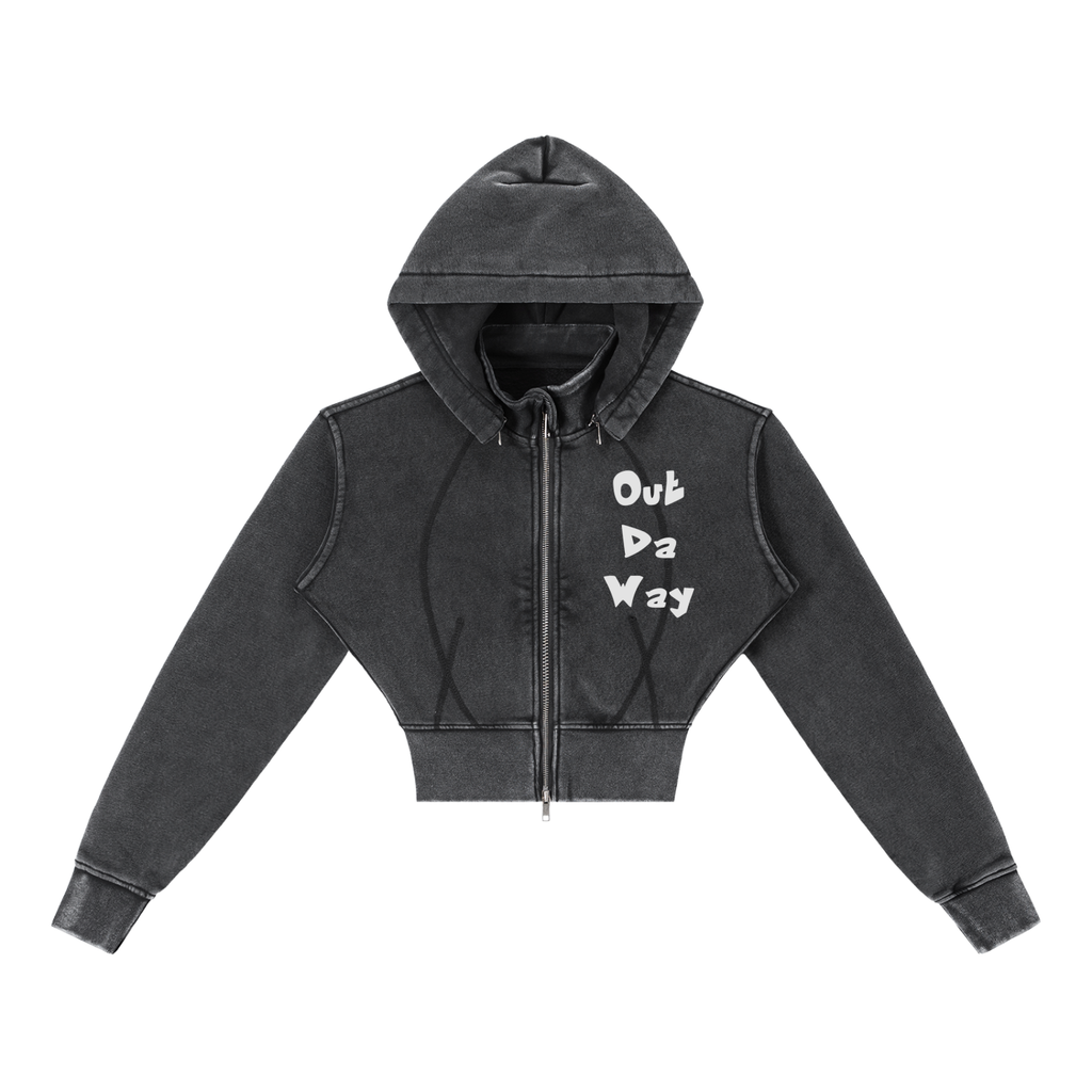 O.D.W Cropped Fleece Hoodie