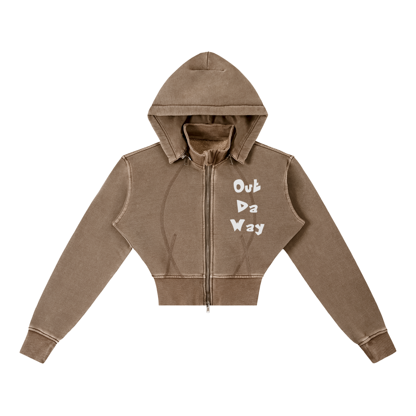 O.D.W Cropped Fleece Hoodie